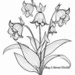 Adorable Bluebells Flower Coloring Pages 4