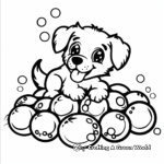 Adorable Bubble Puppies Coloring Pages 2