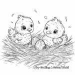 Adorable Easter Chicks Coloring Pages for Adults 2