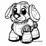 Adorable K-9 Robot Dog Coloring Pages 3