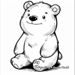 Adorable Kawaii Bear Coloring Pages 2
