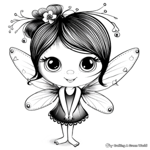 Pixie Coloring Fantasy Coloring Pages - Free & Printable!