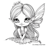 Adorable Pixie Coloring Pages 3