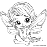 Adorable Pixie Coloring Pages 4