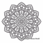 Advanced Asian-Inspired Mandala Coloring Pages 3