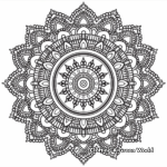 Advanced Asian-Inspired Mandala Coloring Pages 4