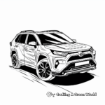 Advanced Toyota Rav4 Coloring Pages for All Ages 1