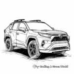Advanced Toyota Rav4 Coloring Pages for All Ages 2