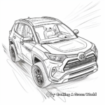 Advanced Toyota Rav4 Coloring Pages for All Ages 3