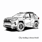 Advanced Toyota Rav4 Coloring Pages for All Ages 4