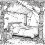 Adventure Camping Bedroom Coloring Pages 3
