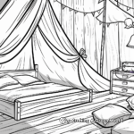 Adventure Camping Bedroom Coloring Pages 4