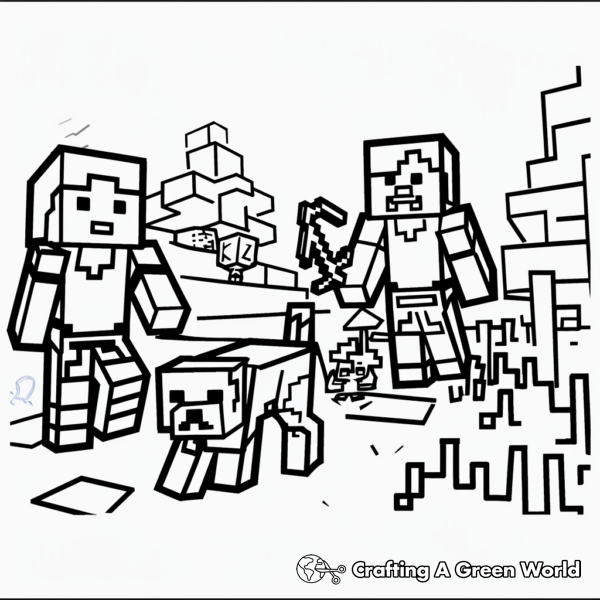 Adventures of Aphmau in Minecraft Coloring Pages 1