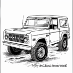 Adventurous Ford Bronco Coloring Pages 1