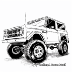 Adventurous Ford Bronco Coloring Pages 4