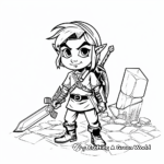Adventurous Legend of Zelda Coloring Pages 4