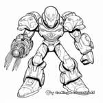 Adventurous Metroid Coloring Pages 1