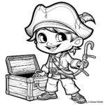 Adventurous Pirate Coloring Pages 1