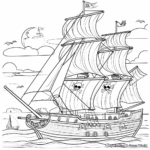 Adventurous Pirate Coloring Pages 4