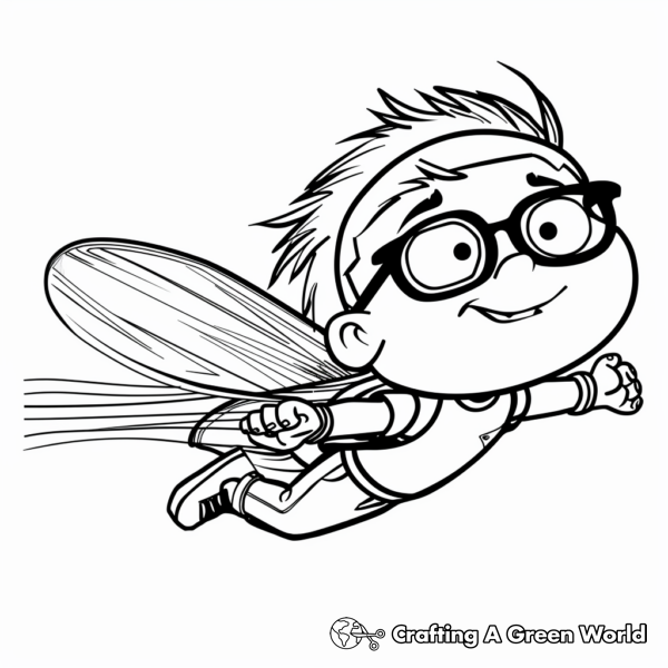 Adventurous Super Why Flying Coloring Pages 1