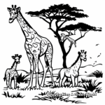 African Wildlife Coloring Pages 1