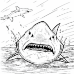 Aggressive Bull Shark Coloring Pages 4