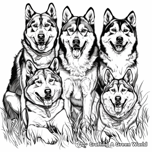 Husky Coloring Pages - Free & Printable!
