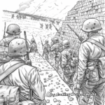 Allied Soldiers D-Day Invasion Coloring Pages 2