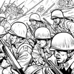 Allied Soldiers D-Day Invasion Coloring Pages 3
