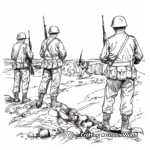 Allied Soldiers D-Day Invasion Coloring Pages 4