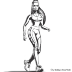 Amazing Athlete Barbie Outfit Coloring Pages 3