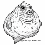 Amazing Blobfish and Other Sea Creatures Coloring Pages 2