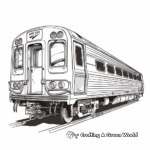 Amtrak Passenger Car Coloring Pages 1