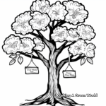 Ancestral Family Tree Coloring Pages 4