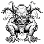 Ancient Historical Demon Coloring Pages 1