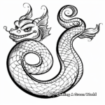 Ancient Sea Serpent Coloring Pages Inspired by Sailors' Myths 2