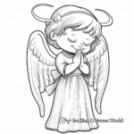 Angel Praying Hands Coloring Pages 2