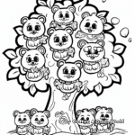 Animal Family Tree Coloring Pages 1
