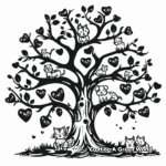 Animal Family Tree Coloring Pages 2