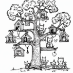 Animal Family Tree Coloring Pages 4