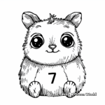 Animal-themed Number 7 Coloring Pages for Animal Lovers 4