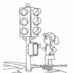 Animated Traffic Light Coloring Pages for Kids 4
