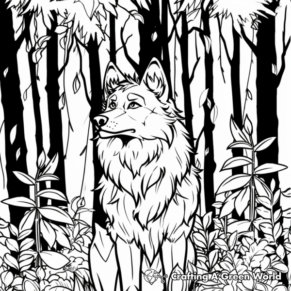 Wolf Anime Coloring Pages - Free &amp; Printable!
