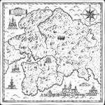 Antique Map Coloring Pages for Adults 2
