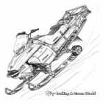 Antique Snowmobile Model Coloring Pages 1