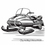 Antique Snowmobile Model Coloring Pages 2