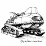 Antique Snowmobile Model Coloring Pages 3