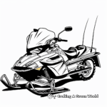 Antique Snowmobile Model Coloring Pages 4