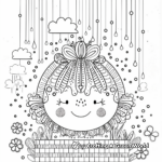 April Showers Themed Coloring Pages for Kids 4