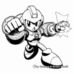 Arm Cannon Mega Man Coloring Pages 1